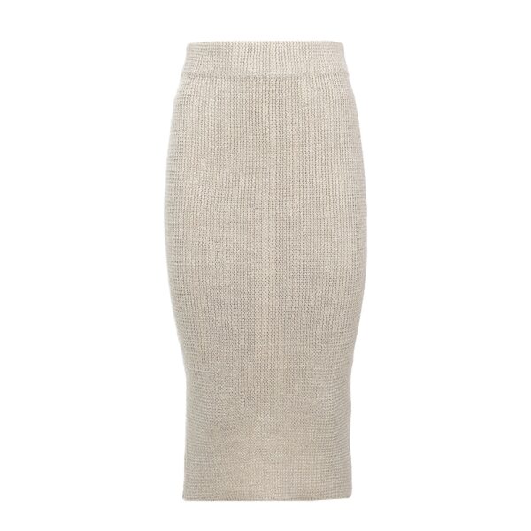 isa white pima cotton skirt