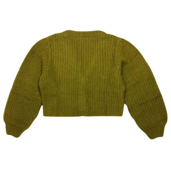flow sweater green back